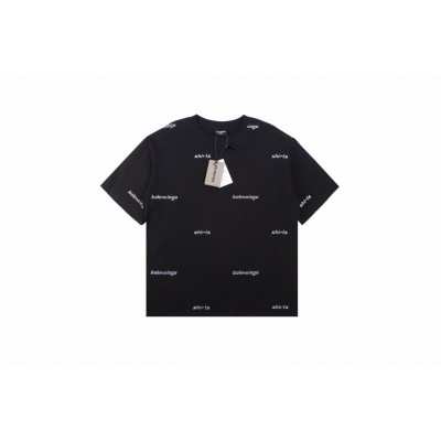 Balenciaga Allover Logo Print T-Shirt