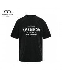 Balenciaga Beige T-Shirt with EREWHON Graphic
