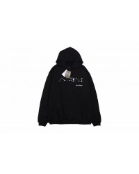Balenciaga Black Distorted Logo Hoodie