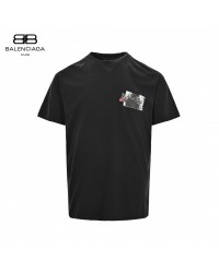 Balenciaga Black Graphic T-Shirt