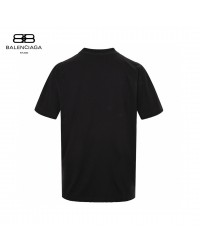 Balenciaga Black T-Shirt with Label Detail