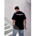 Balenciaga Black T-Shirt with Mountain Graphic