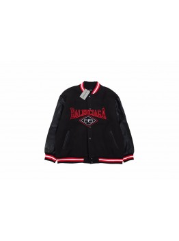 Balenciaga Black Varsity Jacket