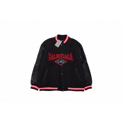Balenciaga Black Varsity Jacket