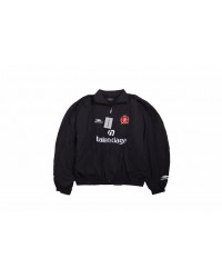Balenciaga Black Zip-Up Track Jacket