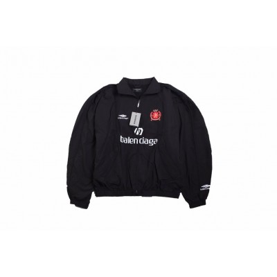 Balenciaga Black Zip-Up Track Jacket