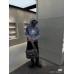 BALENCIAGA GRAPHIC LOGO HOODIE BLUE