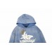 BALENCIAGA GRAPHIC LOGO HOODIE BLUE