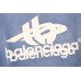 BALENCIAGA GRAPHIC LOGO HOODIE BLUE