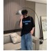 Balenciaga Blue Logo T-Shirt (Black)