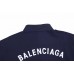 BALENCIAGA LOGO DESIGN BUTTON-UP SHIRT NAVY