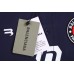 BALENCIAGA LOGO DESIGN BUTTON-UP SHIRT NAVY