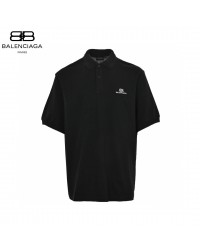 Balenciaga Classic Logo Polo Shirt (Black)