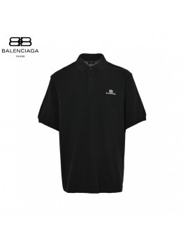 Balenciaga Classic Logo Polo Shirt (Black)
