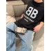 Balenciaga Cracked 'BB' Logo T-Shirt (Black)
