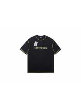 Balenciaga Digital Age Logo T-Shirt - Black