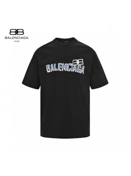 Balenciaga Distorted Logo T-Shirt
