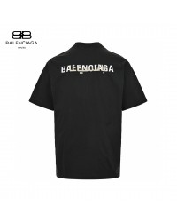 Balenciaga Distorted Logo T-Shirt (Black)