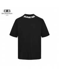 Balenciaga Distorted Logo T-Shirt (Black)