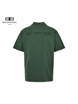 Balenciaga Distorted Logo T-Shirt (Green)