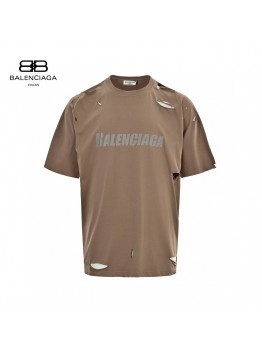 Balenciaga Distressed Logo T-Shirt