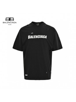 Balenciaga Distressed Logo T-Shirt
