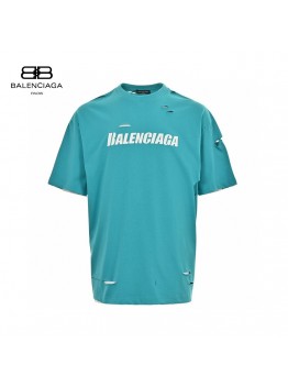 Balenciaga Distressed Logo T-Shirt