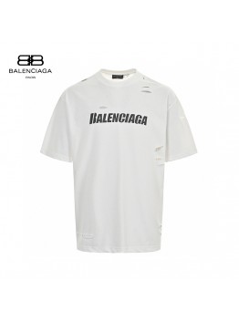 Balenciaga Distressed Logo T-Shirt