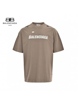 Balenciaga Distressed Logo T-Shirt