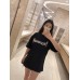 Balenciaga Distressed Logo T-Shirt in Black