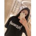 Balenciaga Distressed Logo T-Shirt in Black