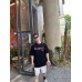 Balenciaga Distressed Logo T-Shirt in Black