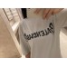 Balenciaga Distressed Logo T-Shirt in White