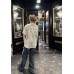 BALENCIAGA DISTRESSED LOGO T-SHIRT WHITE GREY