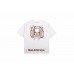 BALENCIAGA DOUBLE B LOGO T-SHIRT WHITE