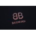 BALENCIAGA DOUBLE B LOGO T-SHIRT BLACK