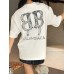 Balenciaga Dripping BB Logo T-Shirt (White)