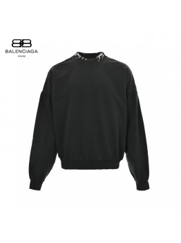 Balenciaga Embellished Collar Sweatshirt