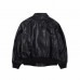BALENCIAGA FAUX LEATHER JACKET BLACK