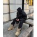 BALENCIAGA FAUX LEATHER JACKET BLACK