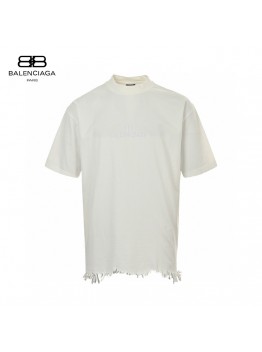 Balenciaga Fringe Hem T-Shirt