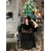 BALENCIAGA GOTHIC LOGO T-SHIRT BLACK