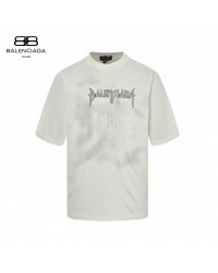 Balenciaga Gothic Logo T-Shirt (White)