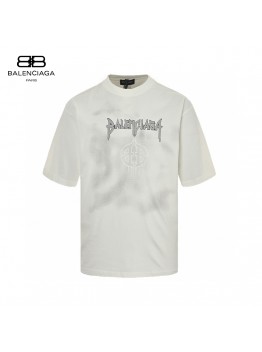 Balenciaga Gothic Logo T-Shirt (White)