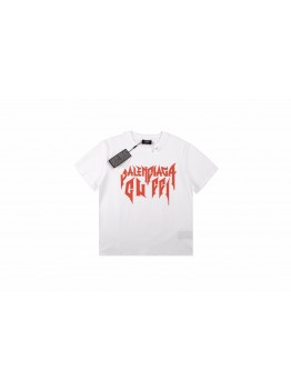 Balenciaga Gothic Logo T-Shirt - White