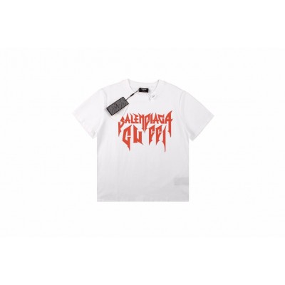 Balenciaga Gothic Logo T-Shirt - White