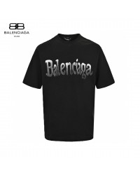 Balenciaga Gradient Logo T-Shirt (Black)