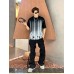 Balenciaga Gradient Stripe Black T-Shirt