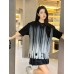 Balenciaga Gradient Stripe Black T-Shirt