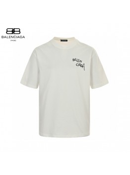 Balenciaga Graffiti Logo White T-Shirt